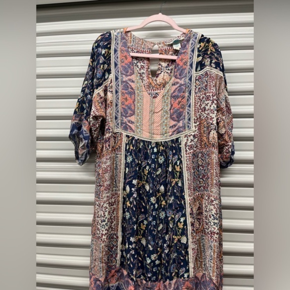 Sundance Multicolor Paisley Dress Size L